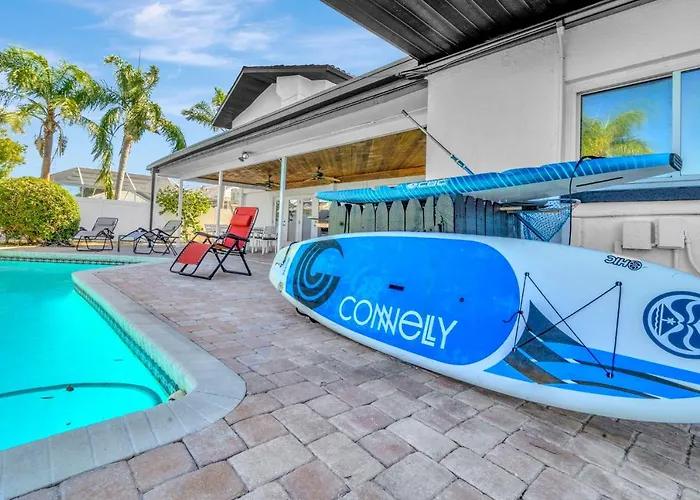 Ferienhaus Clearwater Waterfront Modern 4bd 2big Open Loft 4bt With Pool Boat Deck Sleep 15